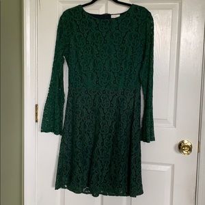 NWT Dark Green Lace Dress